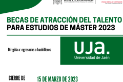 3. Programa de Becas de Atracción del Talento para estudios de Máster - 2023/2024 - Universidad de Jaén