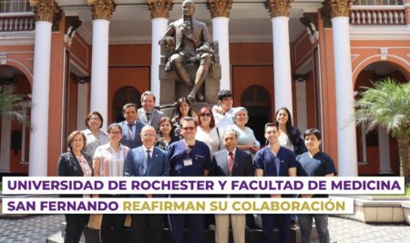 Universidad de Rochester y Facultad de Medicina San Fernando reafirman su colaboración