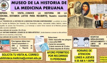 Servicio de Atención al Público al Museo de la Historia de la Medicina Peruana