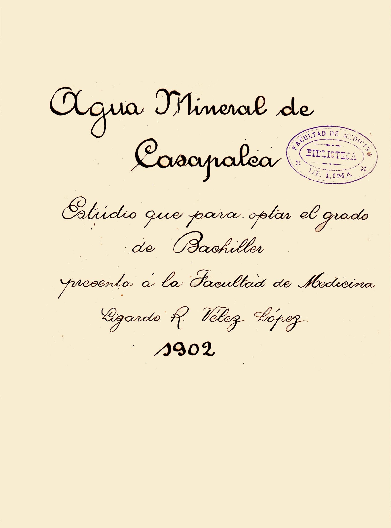 Agua mineral de Casapalca_Lizardo Velez_1902_2