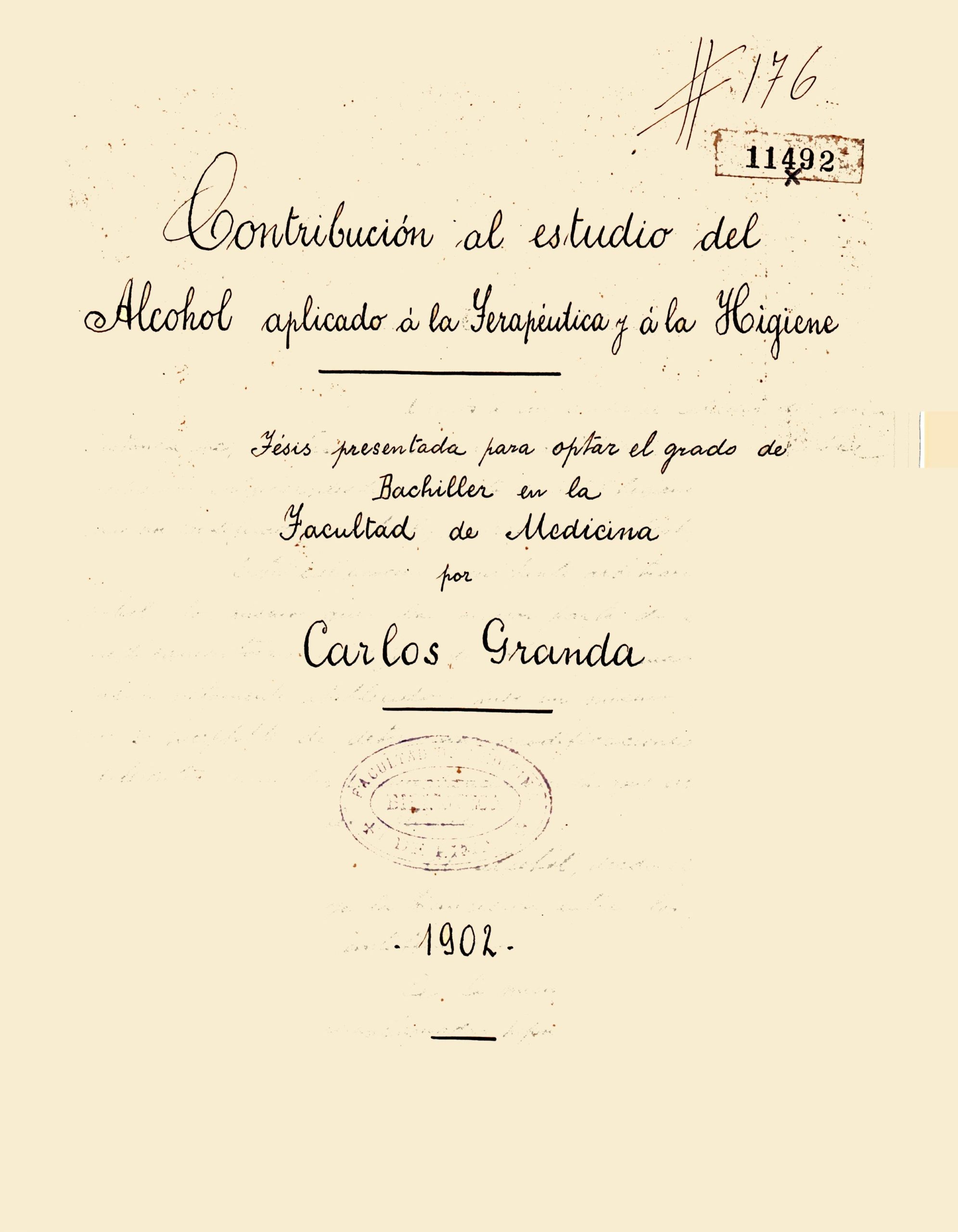 Contribucion al estudio del alcohol_Carlos Granda_1902