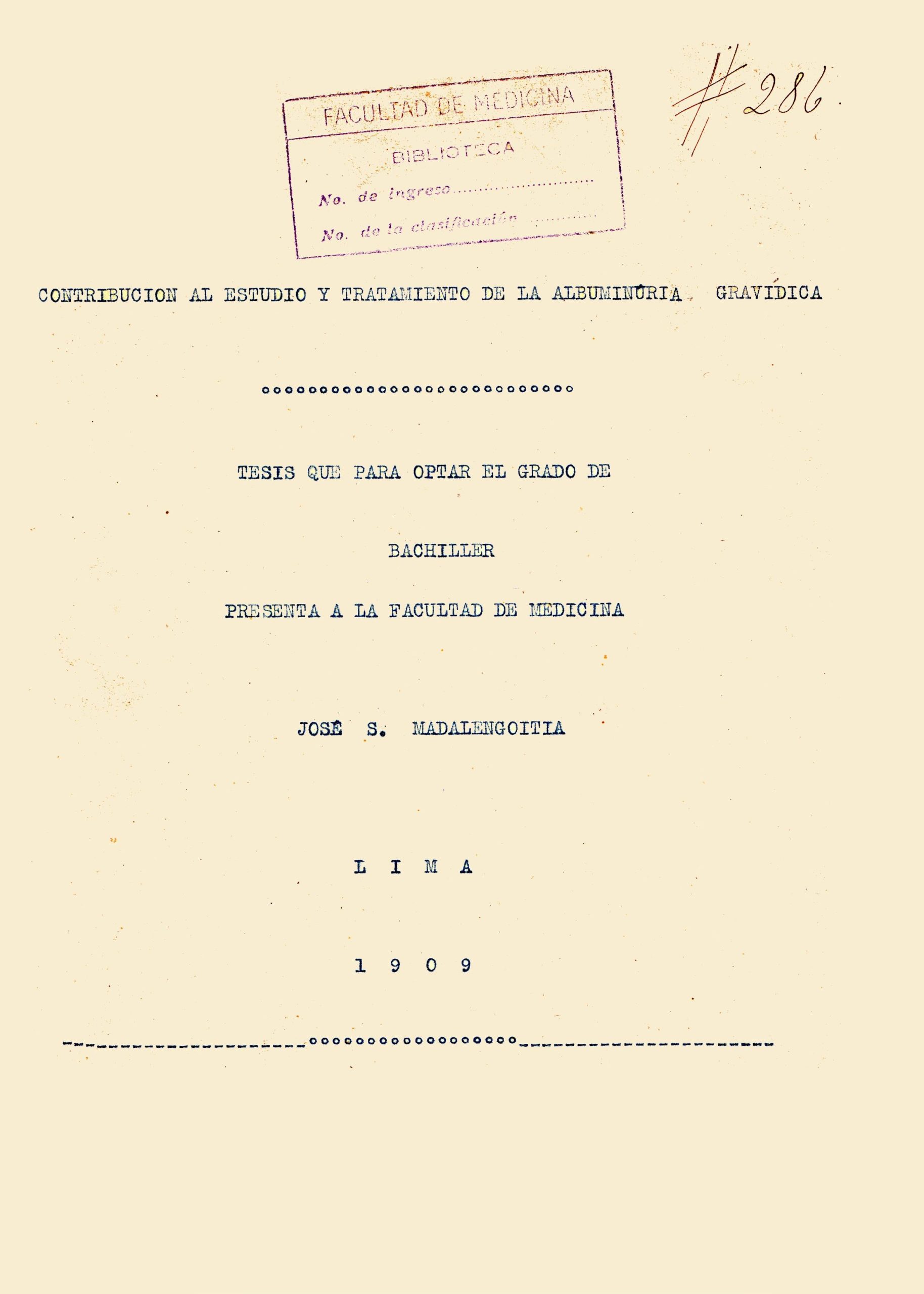 Contribucion al estudio y tratamiento_Jose Madelengoitia_1909