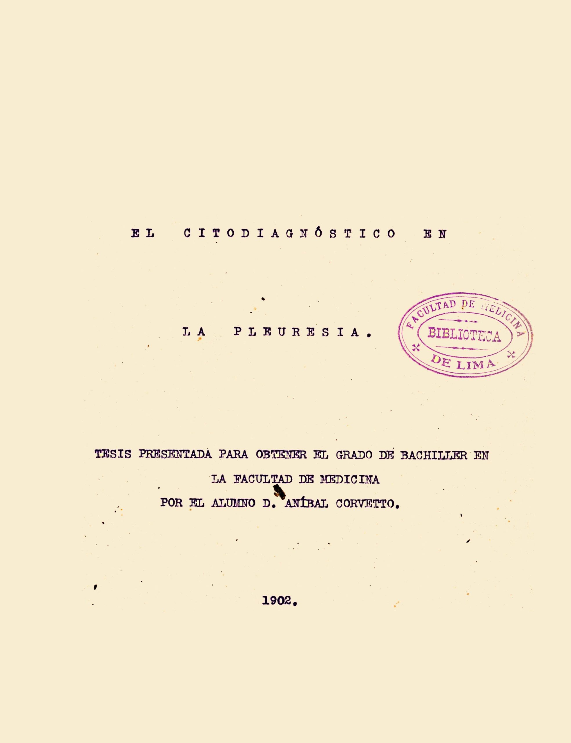 El citodiagnostico en la pleuresia_Anibal Corvetto_1902
