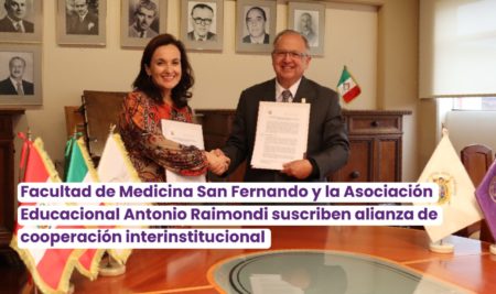 Facultad de Medicina San Fernando y la Asociación Educacional Antonio Raimondi suscriben alianza de cooperación interinstitucional
