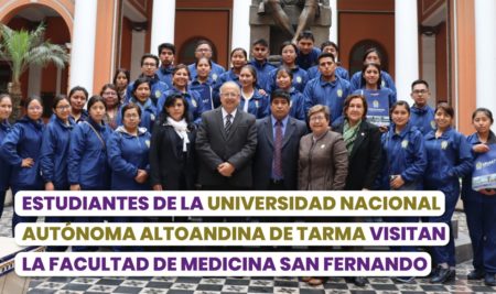 Estudiantes de la Universidad Nacional Autónoma Altoandina de Tarma visitan la Facultad de Medicina San Fernando