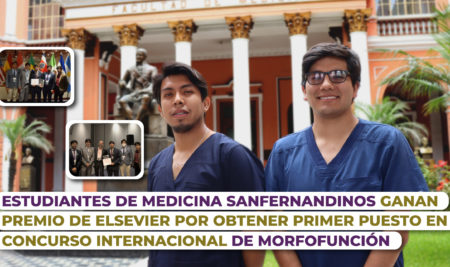Estudiantes de medicina sanfernandinos ganan premio de ELSEVIER por obtener primer puesto en concurso internacional de morfofunción