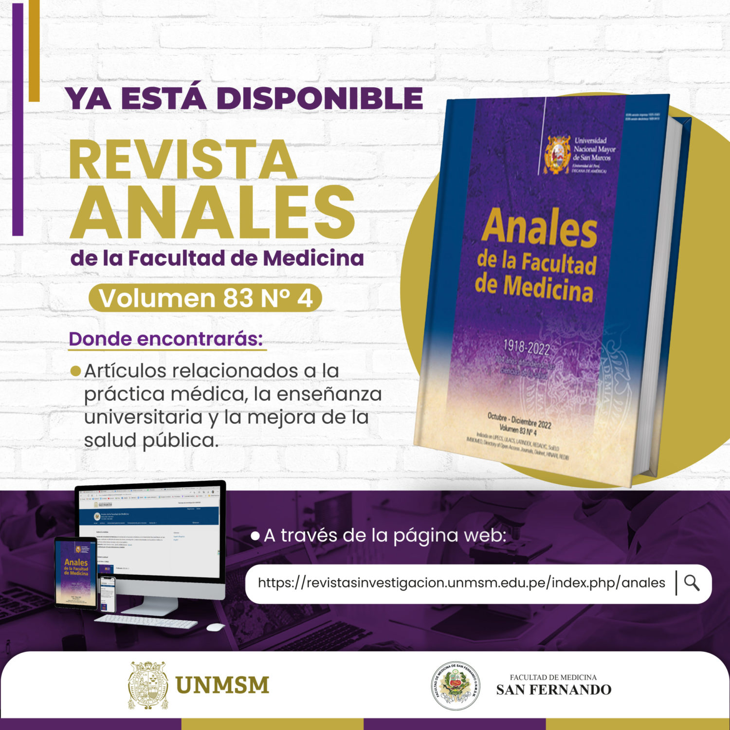 Revista Anales de la Facultad de Medicina Vol.83 Núm.4