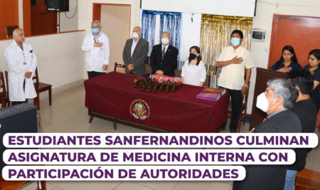 Estudiantes sanfernandinos  culminan asignatura de Medicina Interna con participación de autoridades 