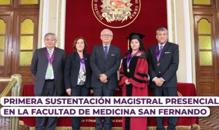 Primera sustentación magistral presencial en la Facultad de Medicina San Fernando