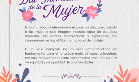 Feliz Día Internacional de la Mujer