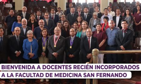 Bienvenida a docentes recién incorporados a la Facultad de Medicina San Fernando