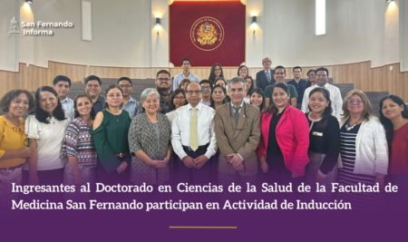 Ingresantes al Doctorado en Ciencias de la Salud de la Facultad de Medicina San Fernando participan en Actividad de Inducción