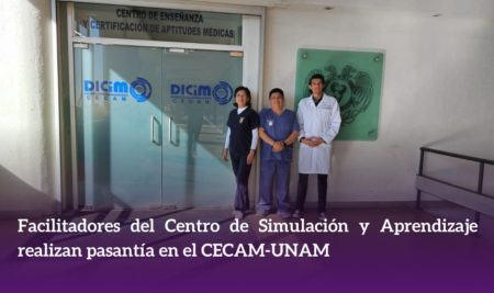 Facilitadores del Centro de Simulación y Aprendizaje realizan pasantía en el CECAM-UNAM