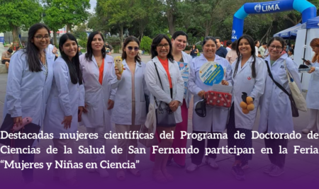 Destacadas mujeres científicas del Programa de Doctorado de Ciencias de la Salud de San Fernando participan en la Feria “Mujeres y Niñas en Ciencia”