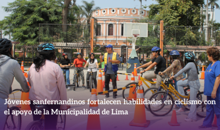 Jóvenes sanfernandinos fortalecen habilidades en ciclismo con el apoyo de la Municipalidad de Lima