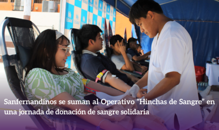Sanfernandinos se suman al Operativo “Hinchas de Sangre” en una jornada de donación de sangre solidaria