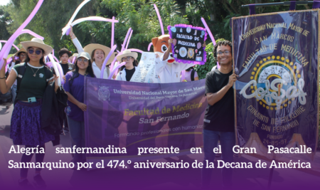 Alegría sanfernandina presente en el Gran Pasacalle Sanmarquino por el 474.° aniversario de la Decana de América