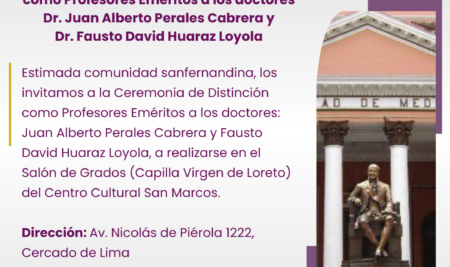 Ceremonia de Distinción como Profesores Eméritos
