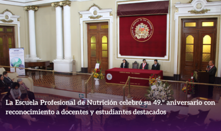 La Escuela Profesional de Nutrición celebró su 49.º aniversario con reconocimiento a docentes y estudiantes destacados