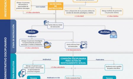 Flujograma del Protocolo de Atención y Sanción del Hostigamiento Sexual en la Comunidad Universitaria