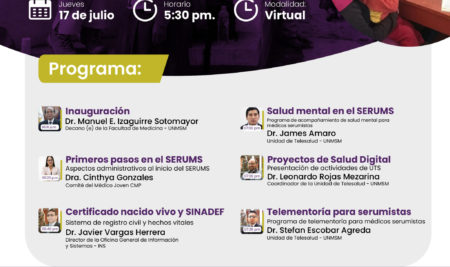 Facultad de Medicina San Fernando invita a la VIII Jornada de Salud Digital para Médicos Serumistas