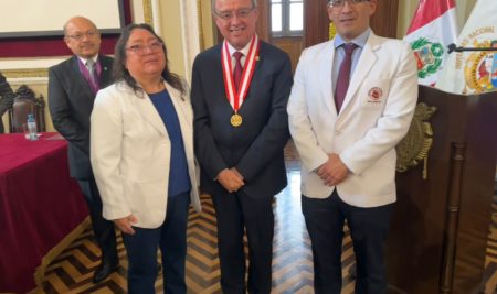 Autoridades del Instituto Nacional de Ciencias Neurológicas participaron en la ceremonia de asunción del decano de San Fernando